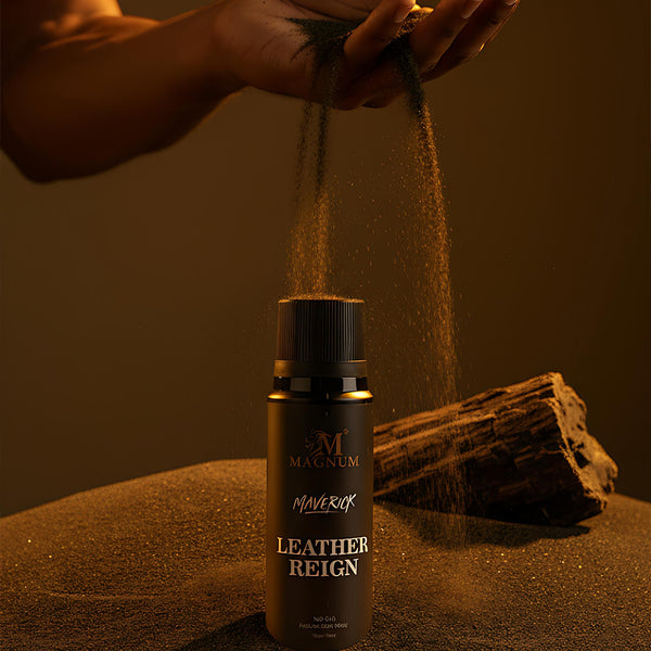 Magnum Maverick Leather Reign No Gas Deodorant