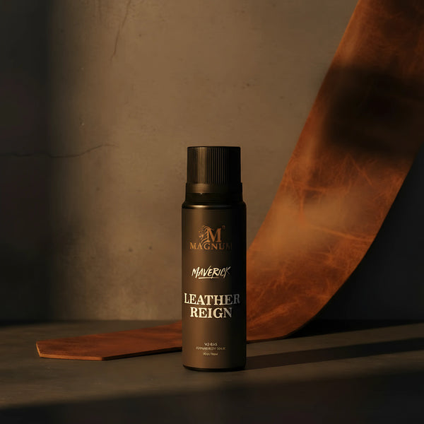 Magnum Maverick Leather Reign No Gas Deodorant