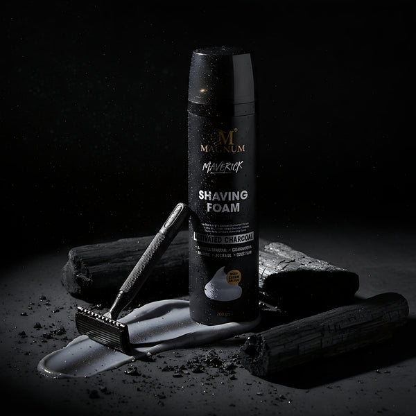 Magnum Maverick Activated Charcoal Shave Foam
