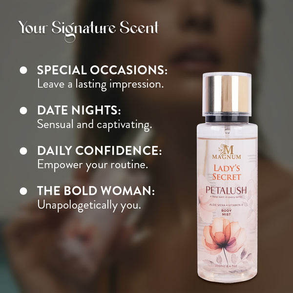 Magnum Lady’s Secret Petalush Body Mist