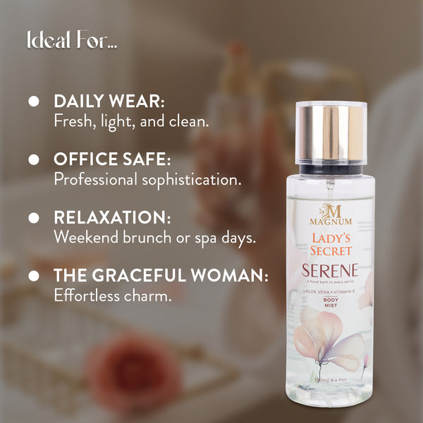 Magnum Lady’s Secret Serene Body Mist