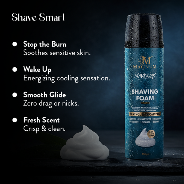 Magnum Maverick Menthol & Eucalyptus Shave Foam