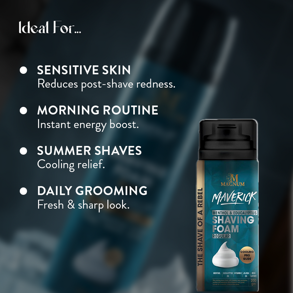 Magnum Maverick Menthol & Eucalyptus Shave Foam