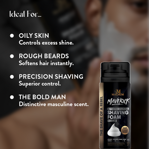 Magnum Maverick Activated Charcoal Shave Foam