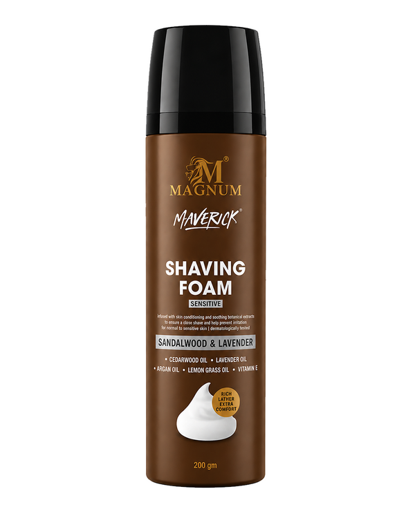 Magnum Maverick Sandalwood & Lavender Shave Foam