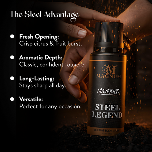 Magnum Maverick Steel Legend Deodorant