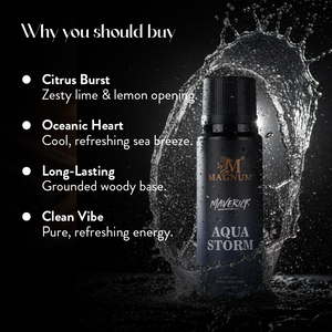 Magnum Maverick Aqua Storm No Gas Deodorant