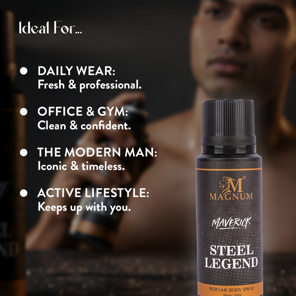 Magnum Maverick Steel Legend Deodorant