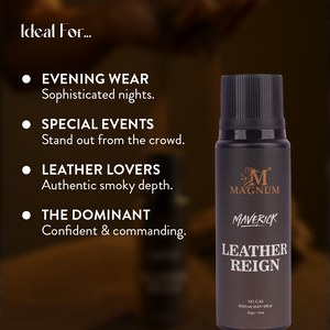 Magnum Maverick Leather Reign No Gas Deodorant
