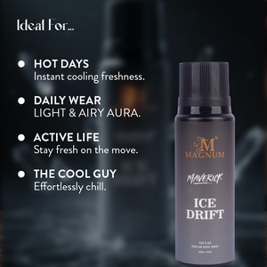 Magnum Maverick Ice Drift No Gas Deodorant