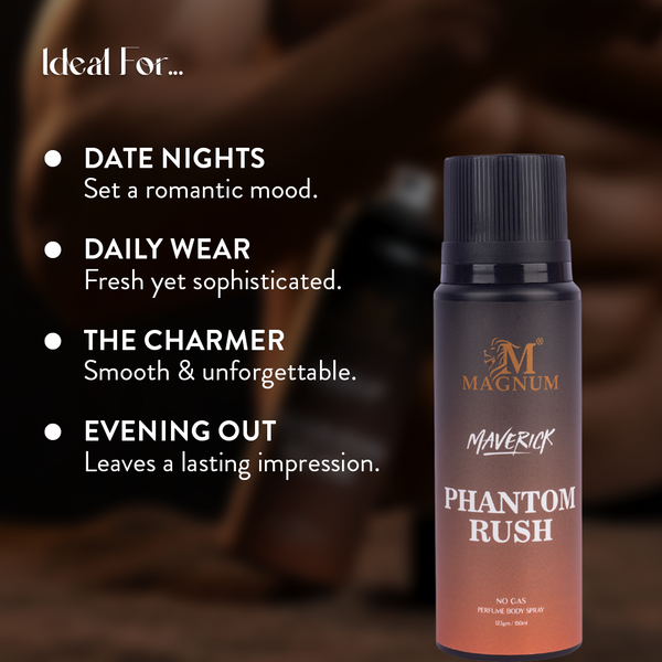 Magnum Maverick Phantom Rush No Gas Deodorant
