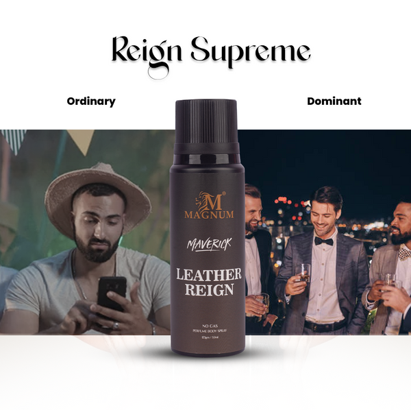 Magnum Maverick Leather Reign No Gas Deodorant